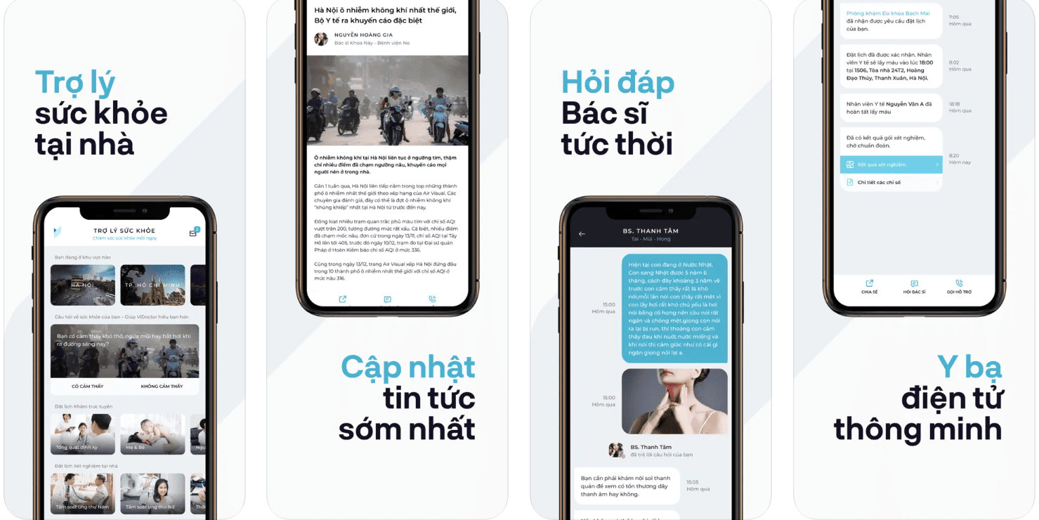 ứng dụng chăm sóc sức khỏe
